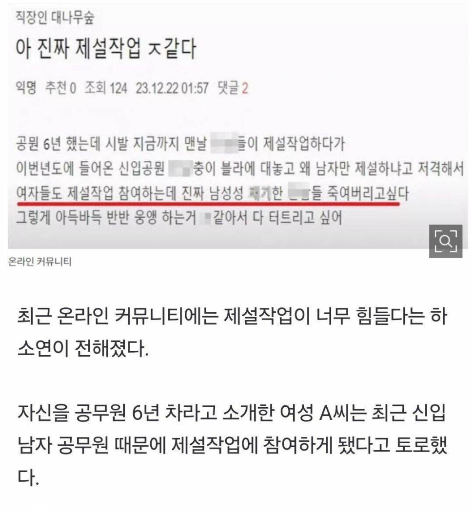 네티즌 의견의 양극화 현상